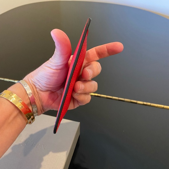 COPY - NWT LUXURY AUTHENTIC RARE Alexander McQueen red pebbled leather Key Ring… - Picture 12 of 17